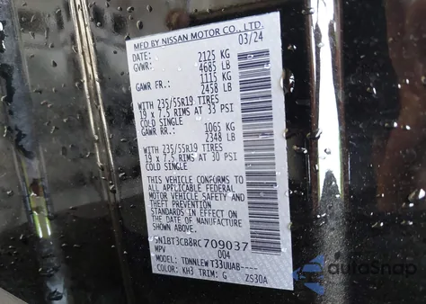 2024 Nissan Rogue Sl Intelligent Awd из США, поврежденный, VIN 5N1BT3CB8RC709037